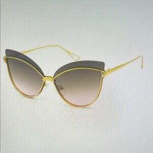 Chic Yellow Cat-Eye Sunglasses